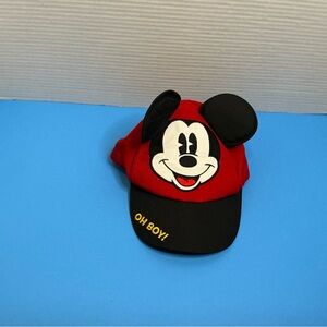 Disney Red and Black Mickey Mouse Cap